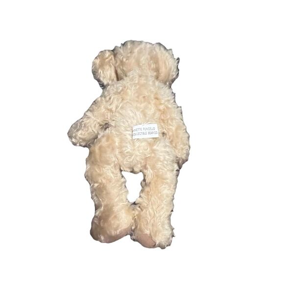 Vintage Annette Funicello Collectible Mohair Artist Style Teddy Bear Green Hat - Picture 4 of 10